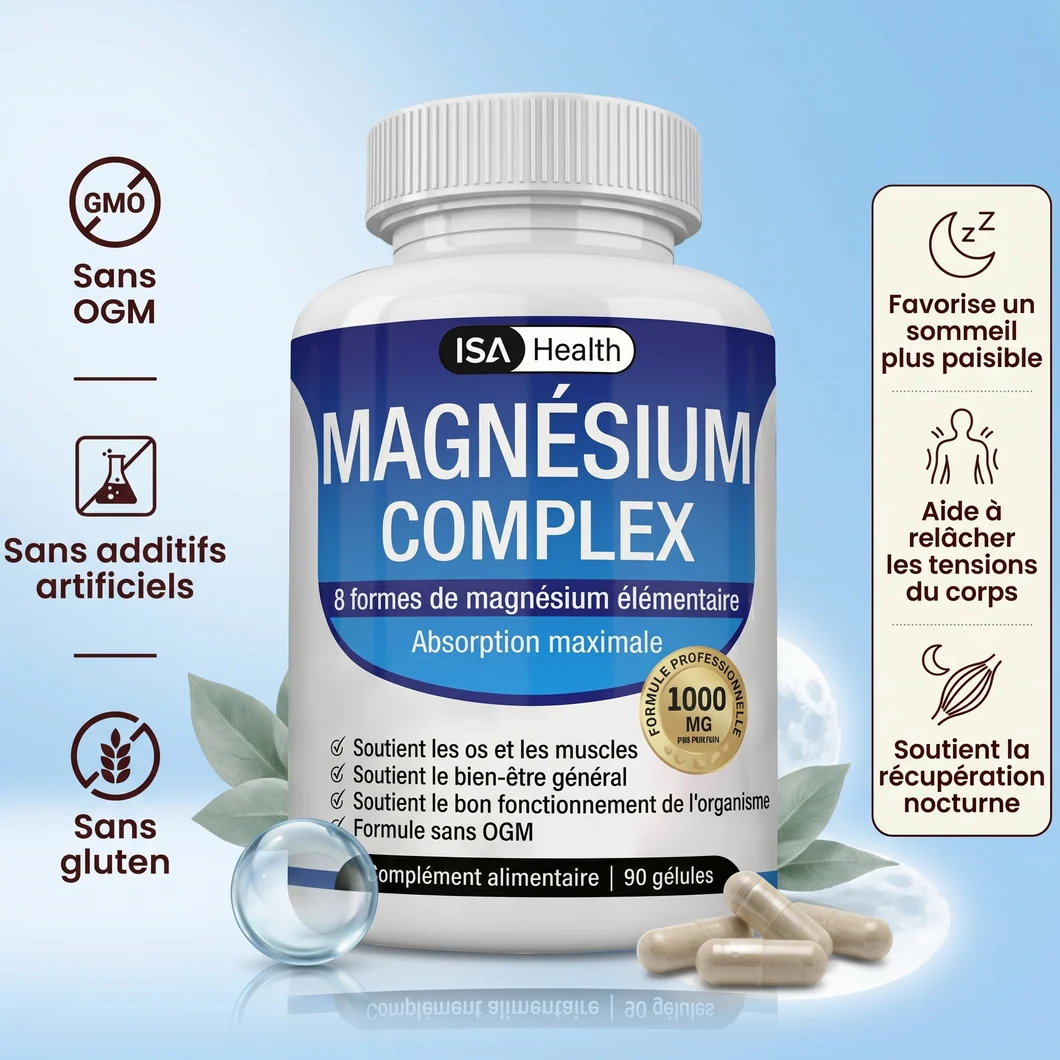 Magnésium Complex 8-en-1 | Sommeil & Relaxation